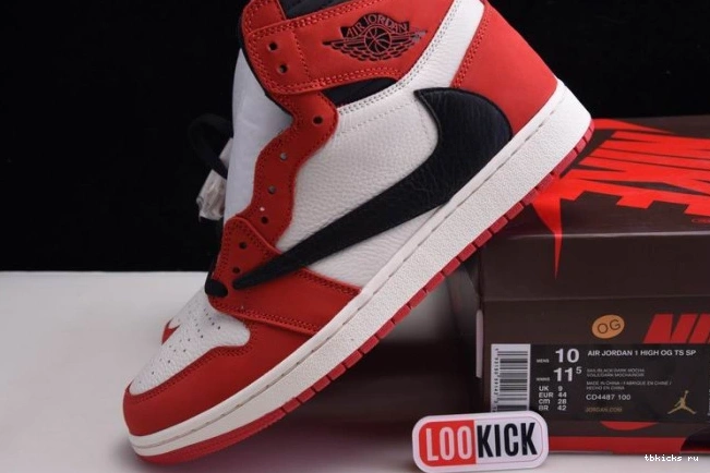 Cheap TB 1 - SCOTT CD4487 X AIR HIGH OG RETRO 100(RED) TRAVIS JORDAN 0719